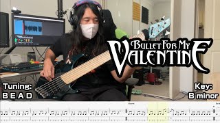 Bullet For My Valentine  Shatter  Bass Cover TABsheet music included [upl. by Kurt]