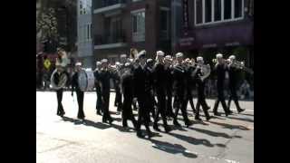 Anchors Aweigh  US Navy Band Northeast  Columbus Day Parade  Boston 2011 [upl. by Ahsatniuq]