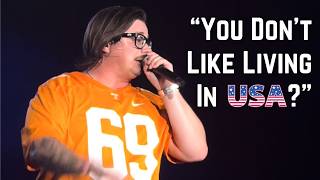 Hardy SLAMS Critics of America in FIERY Speech at Morgan Wallen concert [upl. by Collum19]