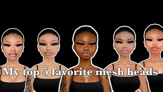 5 mesh heads I recommend skins  imvu [upl. by Vani]