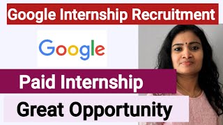 Google hiring Freshers Internship opportunity with Google Jobs 2024 [upl. by Cuthburt]