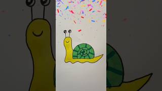 How to draw a snail easy  Step by step Drawing for kids 🐌 [upl. by Mcfadden]