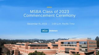 MSBA Class of 2023 Commencement Ceremony [upl. by Marthe379]