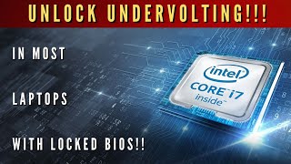 How to undervolt any laptop with a locked bios updated undervolting undervolt throttlestop [upl. by Eidur]