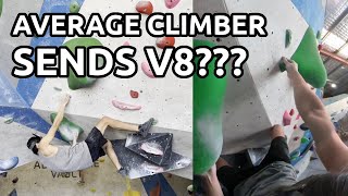 Intermediate Climber Trying V4 to V8 Boulders  POV Bouldering [upl. by Chui164]