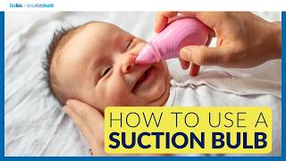 How to use a nasal aspirator or suction bulbPoire aspirante ou mouchebébé mode demploi [upl. by Rudy]