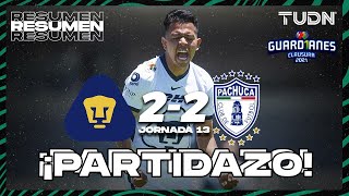 Resumen y goles  Pumas 22 Pachuca  Torneo Guard1anes 2021 MX  J13  TUDN [upl. by Peter]