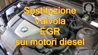 Tutorial pulizia sostituzione valvola egr motore diesel BMW 320d e46 [upl. by Aneres]