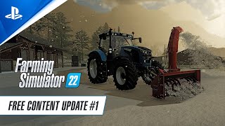 Farming Simulator 22  Free Content Update 1  PS5 PS4 [upl. by Aeki]