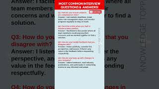 Most Common Job Interview Questions and Answers [upl. by Niriam]