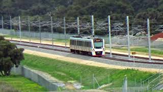 B series three car set 91 is carrying out test trials on the Morley  Ellenbrook Line [upl. by Yrocej]