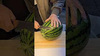 Must Try Fresh Korean Watermelon Juice  fruit cutting skills shortsvideo [upl. by Laitselec519]