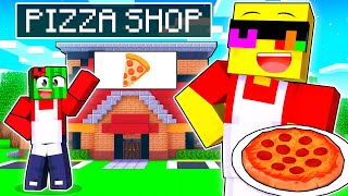 Opening Our PIZZA SHOP Restaurant in Minecraft [upl. by Ennylcaj]