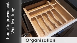 Drawer Organizer Build for Kitchen Makeover [upl. by Anaert]