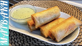 With Few Ingredients You Make This Delicious Spring Roll  وصفة السبرينغ رول الخضار  Cooking [upl. by Amiaj]