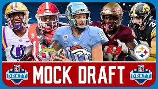 2024 NFL Mock Draft 20  Full 1st Round With Trades [upl. by Annora]