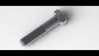 SolidWorks Tutorial Modeling a Hex Bolt M10 X15 mm  StepbyStep Guide [upl. by Drhacir]