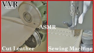 ASMR Leather Cutting  Sewing Machine Sound 4k 안녕 [upl. by Rudolfo234]