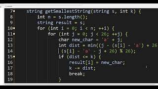 100242 Lexicographically Smallest String After Operations With Constraint  leetcode solution [upl. by Athalla983]