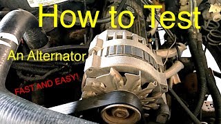 How to Test an Alternator fast and simple [upl. by Nolrev341]