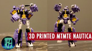 Transformers 3D Printed MTMTE NAUTICA Showcase Review [upl. by Lenci]