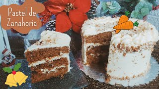 PASTEL DE ZANAHORIA 🥕 FACIL Y RAPIDO IDEAL PARA NAVIDAD 🎄 [upl. by Nuahsyar]