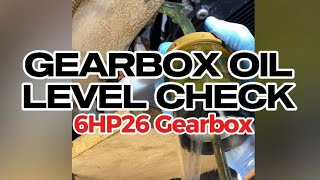 Gearbox oil level check for 6HP26 [upl. by Monaco]