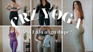 BEST LULU ALIGN DUPE  CRZ Yoga x Butterluxe  Try On and Review fitness haul [upl. by Shepherd]