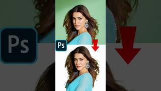 Refine hair easy using refine edge in Photoshop shorts [upl. by Ahcilef]