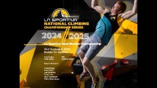 La Sportiva Open National Boulder Championships 202425 Qualifiers [upl. by Past833]