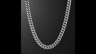 12MM MIAMI CUBAN LINK CHAIN IN WHITE GOLD [upl. by Peterson]