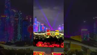 Shenzhen National Day Light Show at Civic Squarechina Chinatravel fypシ゚ fypシ゚ fyp 여행 لصي [upl. by Lonni]