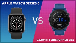 Apple Watch Series 6 vs Garmin Forerunner 255 Comparison [upl. by Kempe224]