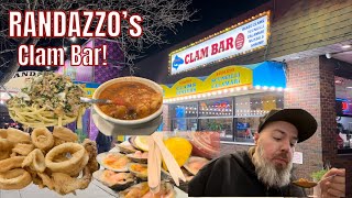 RANDAZZO’s Clam Bar Food spread Brooklyn NY [upl. by Fredenburg]