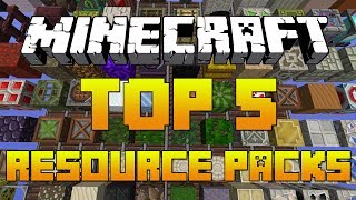 Minecraft TOP 5 Resource Packs 174 Texture Packs  Download 2014 [upl. by Delly]