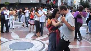 Argentine Tango Flash mob Budapest  Amazing [upl. by Retsub]