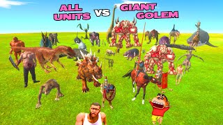 💥All Units vs Golem Giant Golem Crush Every Single Unit in ARBS [upl. by Aivyls]