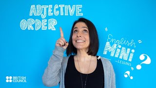 Mini English Lessons Adjective order [upl. by Odrarebe]