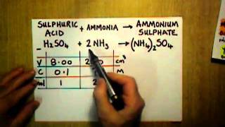 Y12 Titration Finding the concentration of NH3  Calculation Part 2 of 2 [upl. by Repooc]