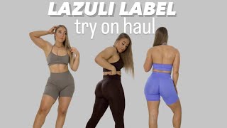 LAZULI LABEL TRY ON HAUL We have SCRUNCH Sculpt Seamless SHORTS [upl. by Ainattirb]