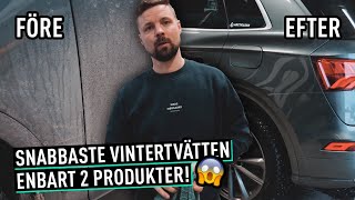 VINTERTVÄTTA BILEN PÅ 10 MINUTER ❄️ [upl. by Akselav]