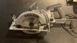 Overview of my new to me Skilsaw model HD77 worm drive saw [upl. by Grous751]