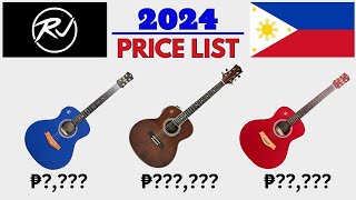 RJ ACOUSTIC GUITAR PRICE LIST PHILIPPINES 2024 [upl. by Nailil]