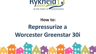 How to repressurize a Worcester Greenstar 30i [upl. by O'Donnell]