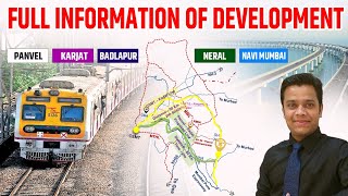 Panvel karjat local train work amp full information of development in badlapur  Neral  Navi Mumbai [upl. by Kimmie]