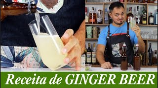 Como Fazer Ginger Beer Refrigerante de Gengibre Caseiro gingerbeer coqueteis coquetelaria [upl. by Noma]