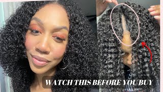 UNICE VPart Kinky Curly Wig Review  Beginner Friendly Protective Style  LoveMsLiz [upl. by Anikram]