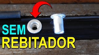 Como instalar REBITE DE ROSCA  Sem alicate REBITADOR  Caramanhola  M4 M5 M6  Porca Rebite [upl. by Doty]