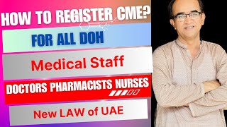 How to do CME hours for DOH Medical staff on TAMM App  DrRazziq 168  New Law of DOH implemented [upl. by Ynamrej687]