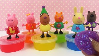 Le Slime de Peppa Pig en Couleur Rainbow Arc en Ciel [upl. by Adnilreh]